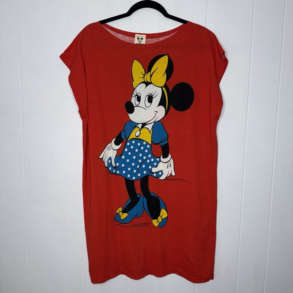 Disney Red Minnie Mouse Tunic with Yellow & Blue Accents